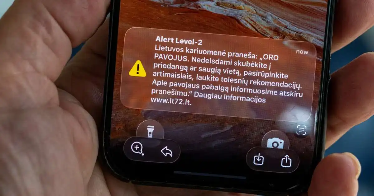 Íbúar Vilníusar leituðu skjóls vegna yfirvofandi drónaárásar