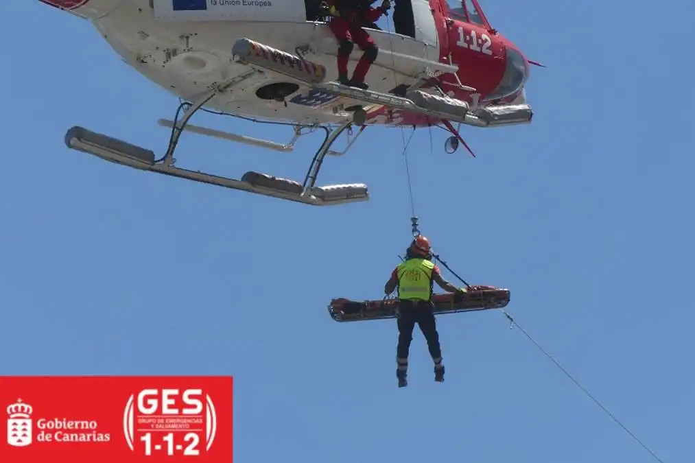 Injured walker rescued by helicopter after fall in Gran Canaria