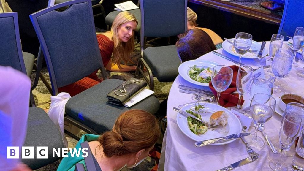 Inside the room as shots rang out at correspondents' dinner