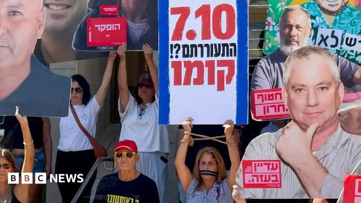 Israelis demand accountability over 7 October failures three years after attacks