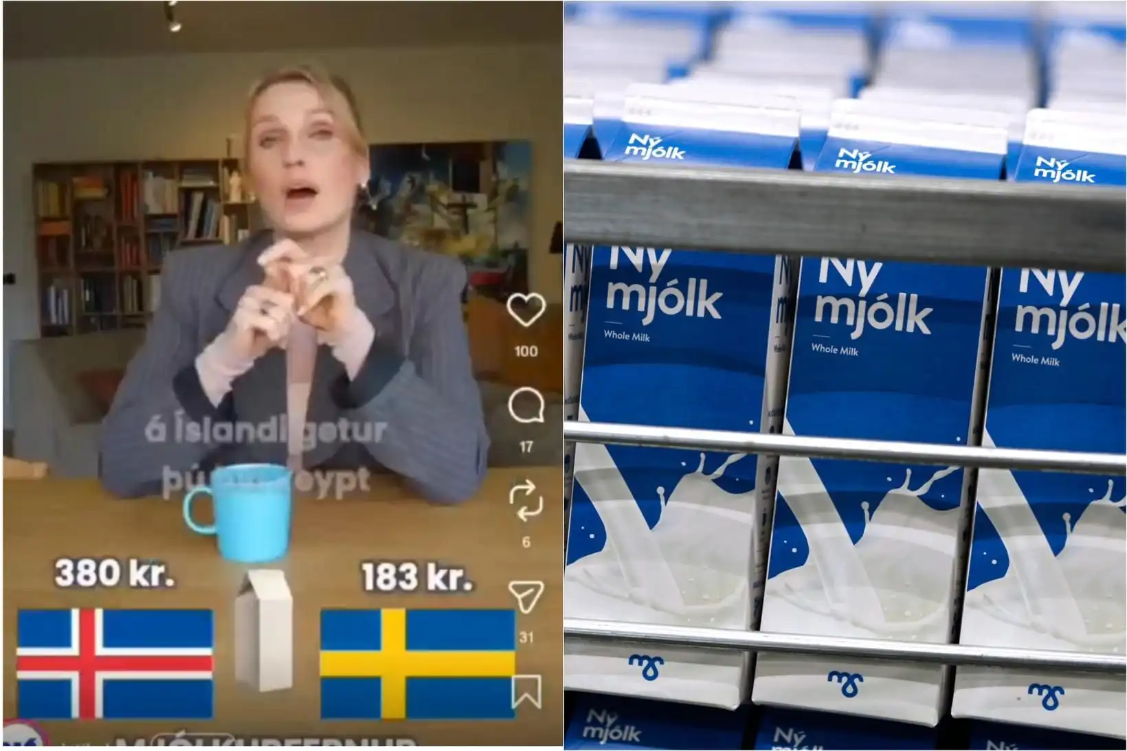 Já-sinnar fóru rangt með mjólkurverð - MBL.IS