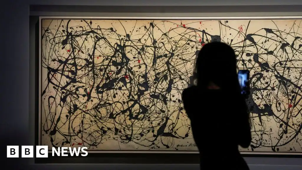 Jackson Pollock painting sells for record $181m at US auction