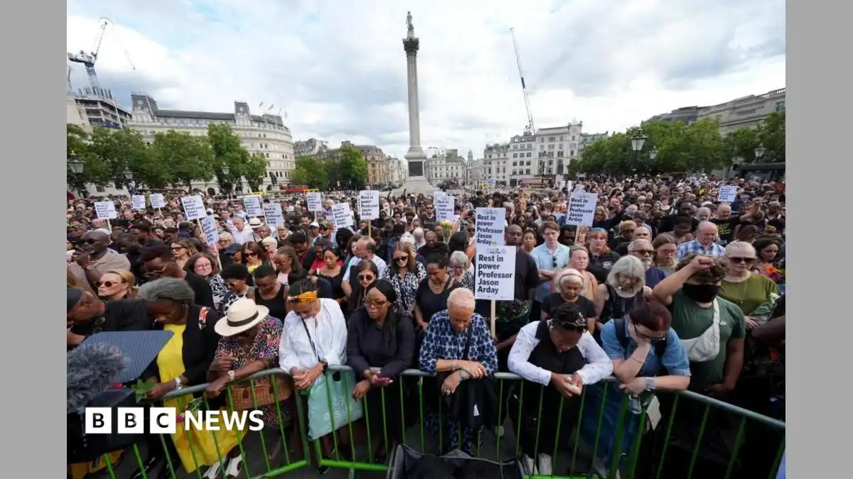 Jason Arday's family 'still coming to terms' with his death as supporters attend vigil