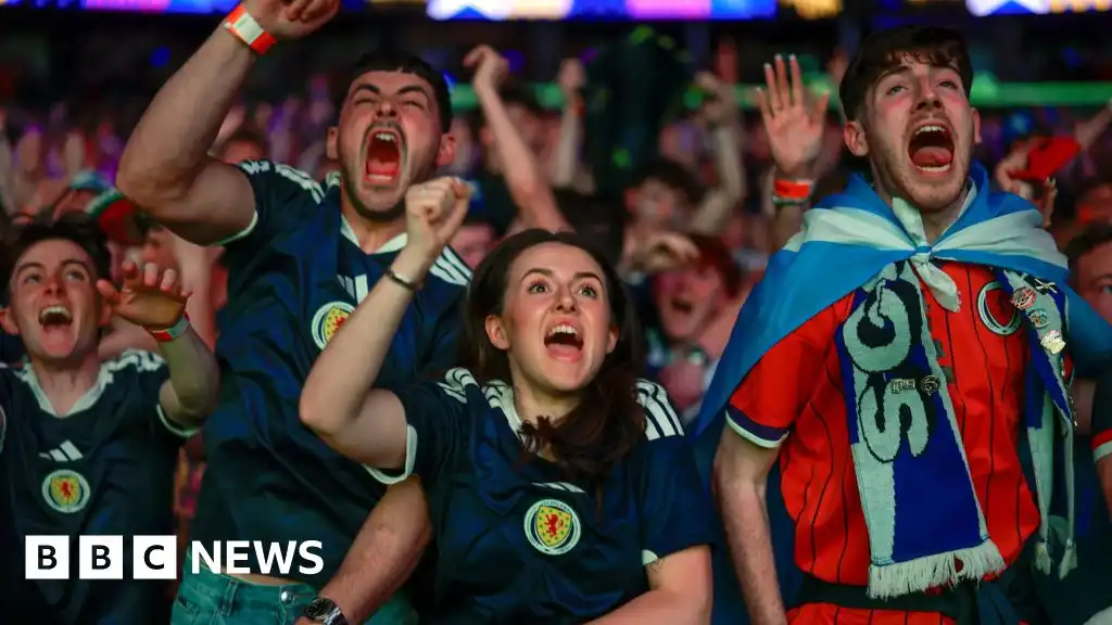 Jubilation as Scotland fans celebrate first World Cup win in 36 years