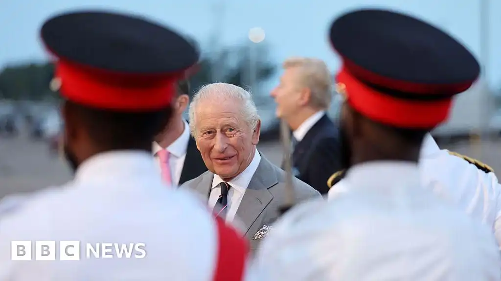 King arrives in Bermuda after ending US state visit with trip to small town America
