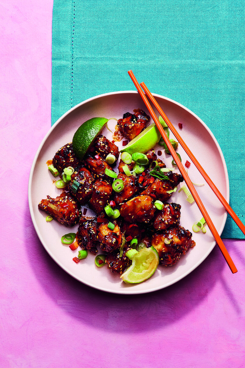 Klístraður sesamkjúklingur - DV