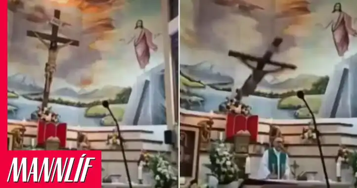 Kristur á krossinum varð kaþólskum presti að bana