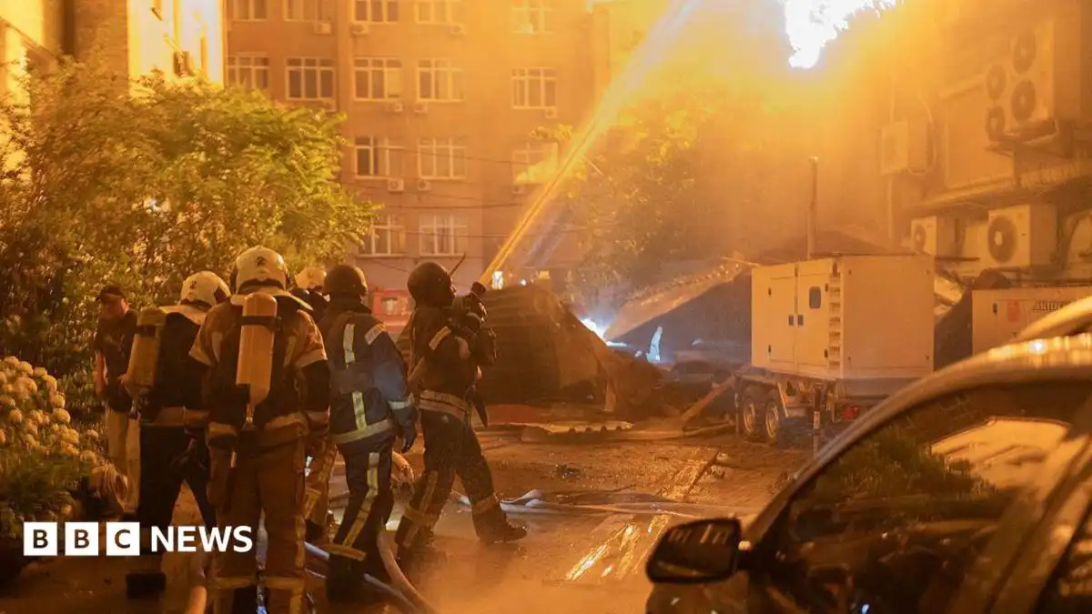 Kyiv comes under major Russian missile and drone fire
