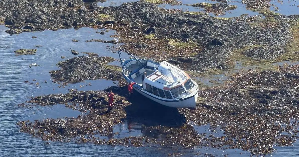 Laus af strandstað við Akurey