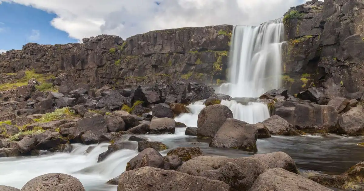 Lokað að Öxarárfossi fyrir aðra en tónleikagesti
