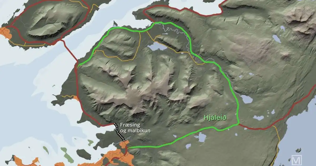 Lokun hringvegar við Kollafjörð