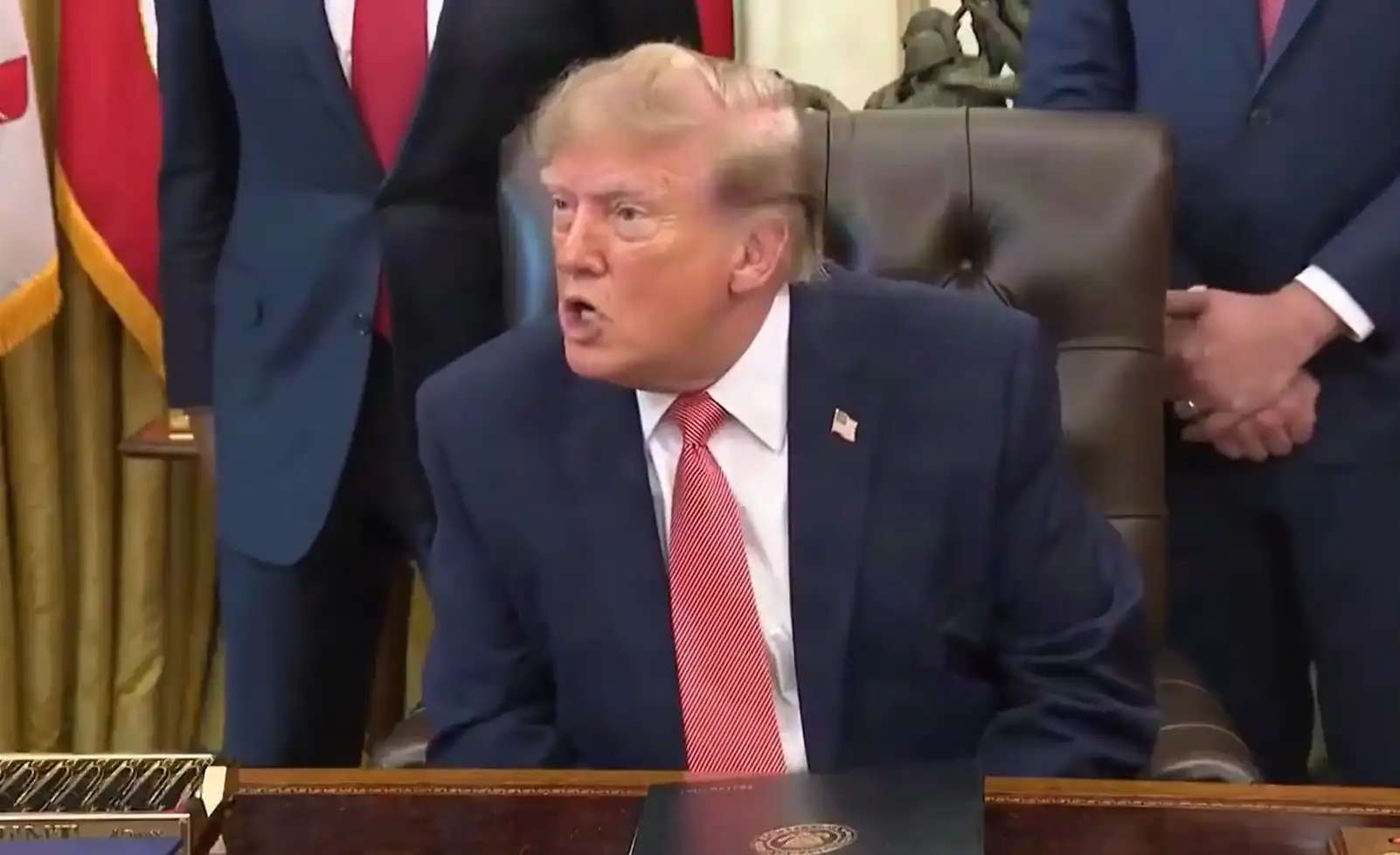 Lýsir aðdragandanum áður en Trump missti stjórn á skapinu