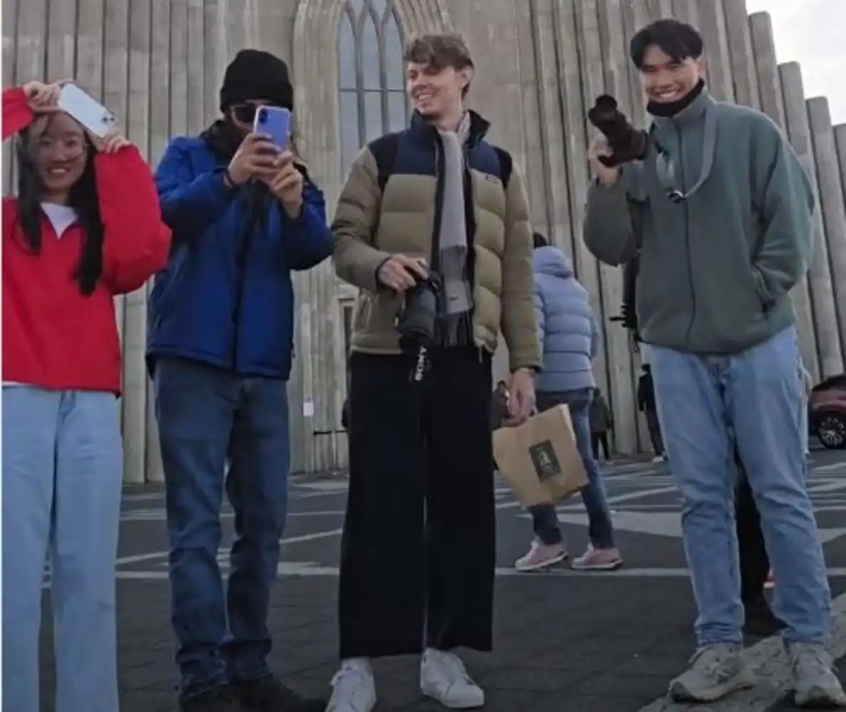 Mættu til Íslands og tóku þátt í litaáskorun - Hver stóð sig best?