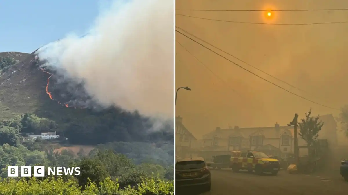Major incident declared in Wales as wildfires burn across UK