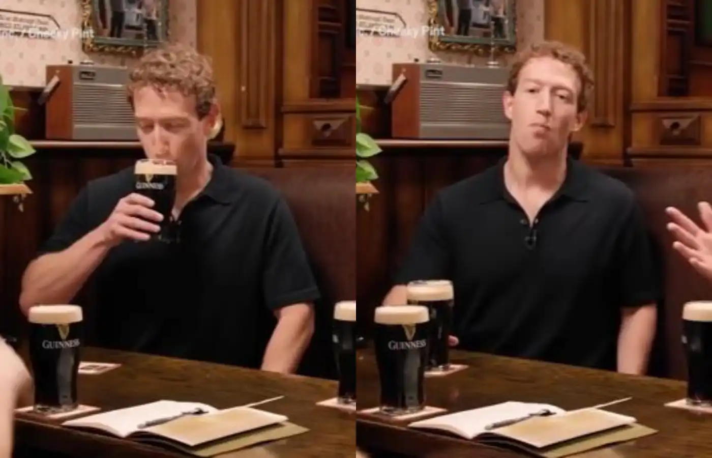 „Mark Zuckerberg að þykjast njóta Guinness er nýja uppáhalds efnið mitt“