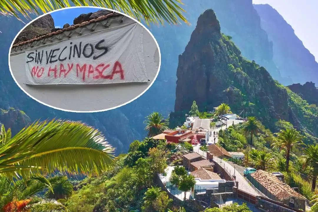 Masca residents protest against road closures and restrictions fearing it will ruin their businesses