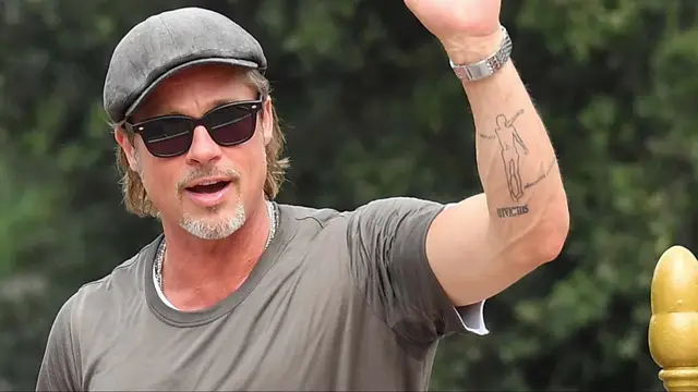 Merkingin á bak við sérstakt flúr Brad Pitt