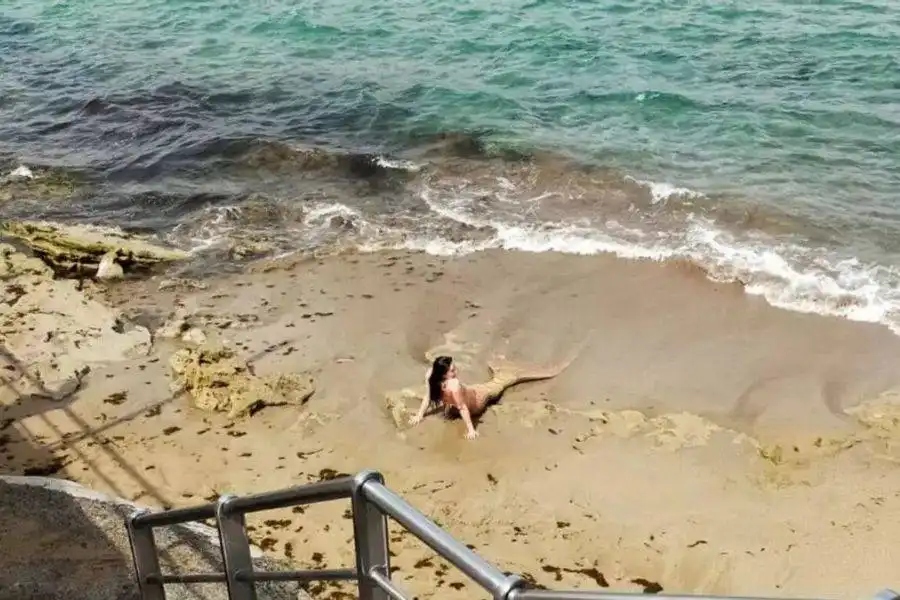 'Mermaid' spotted on Gran Canaria beach