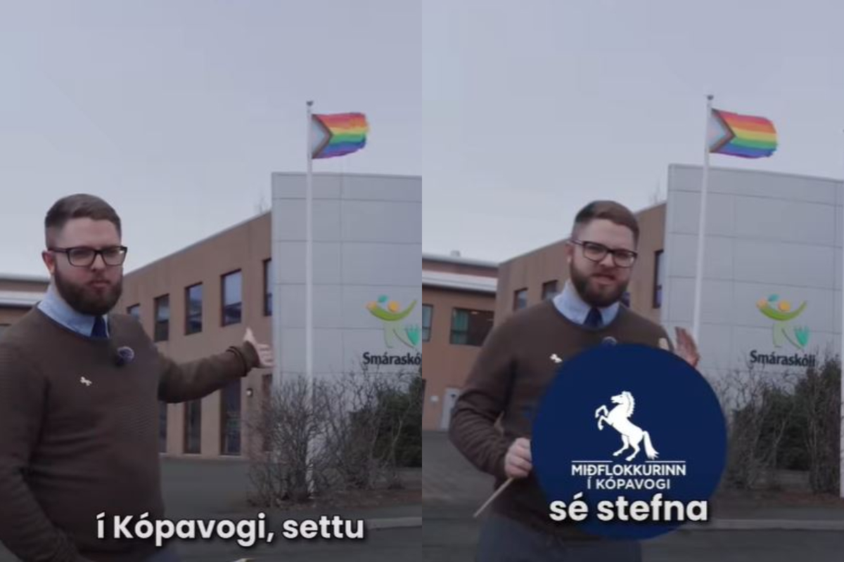 Miðflokkurinn í Kópavogi vill láta fjarlægja regnbogafána við alla skóla í bænum - DV