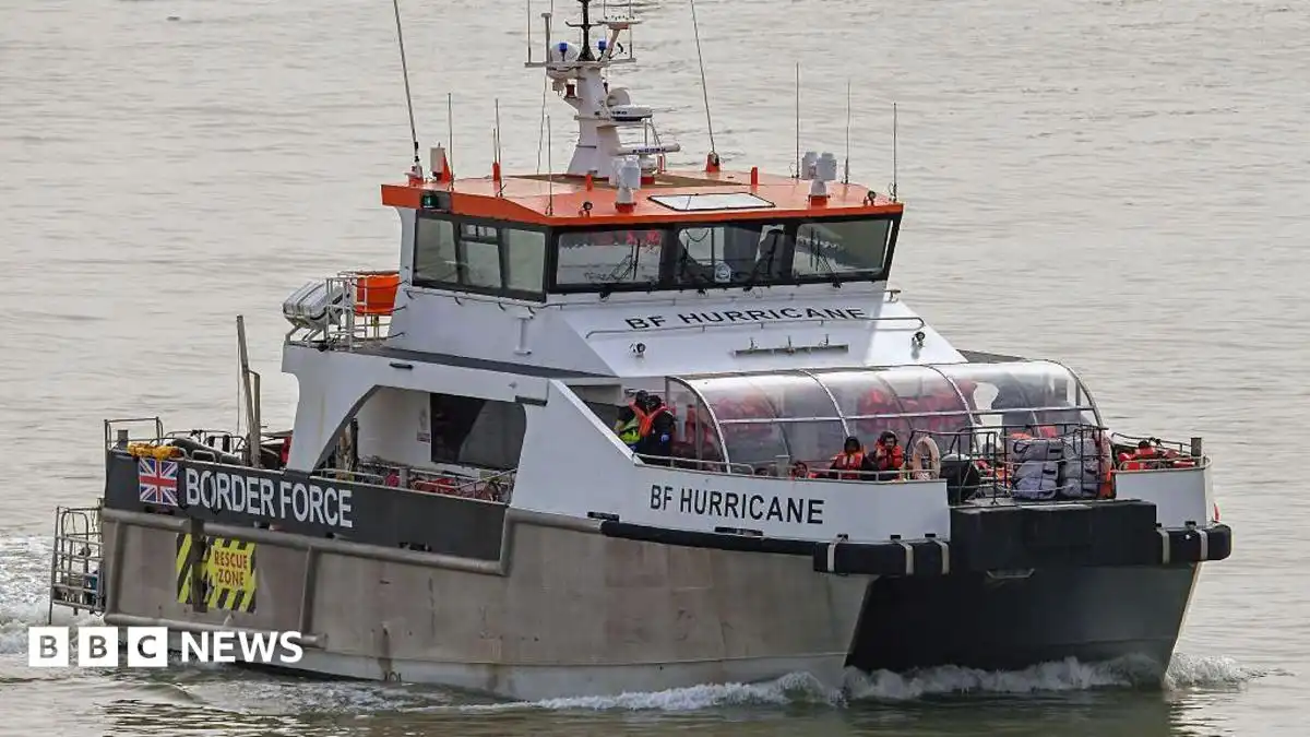 More than 150 migrants rescued after boat catches fire in Channel