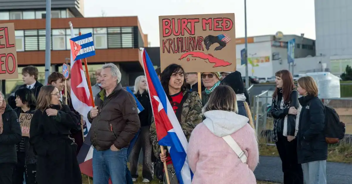 Mótmæltu viðskiptaþvingunum Bandaríkjanna gegn Kúbu