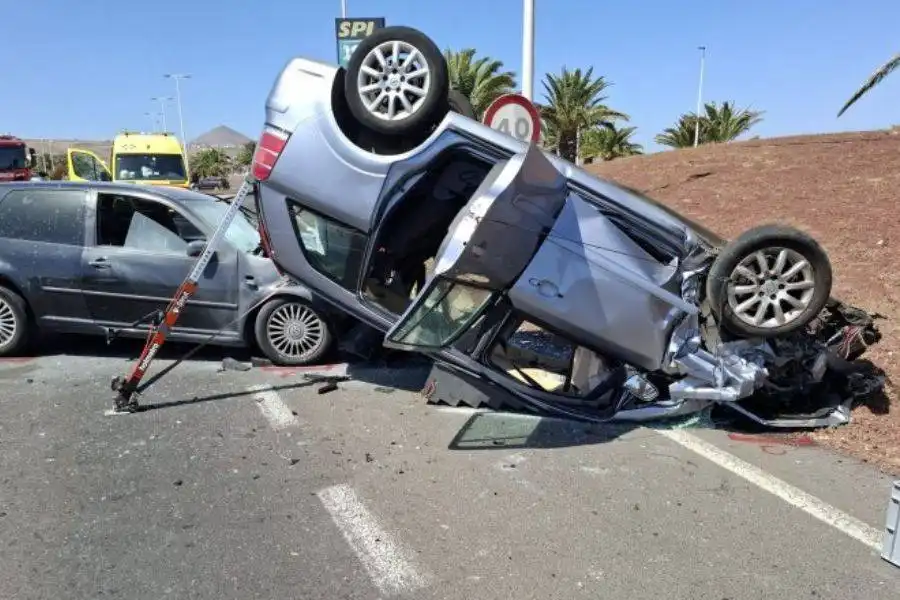 Multi-car pile-up in Lanzarote leaves 5 injured