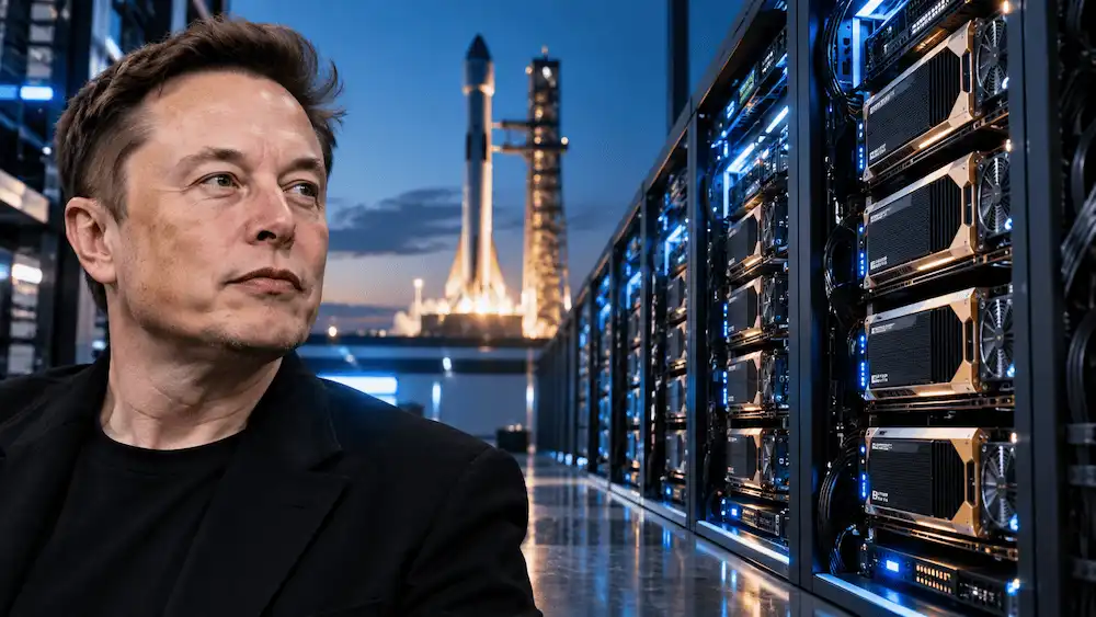 Musk segir SpaceX hafa tryggt 40 milljarða dollara fjármögnun fyrir Nvidia-flögur – varar við gjaldþrotahrinu í gervigreindargeiranum