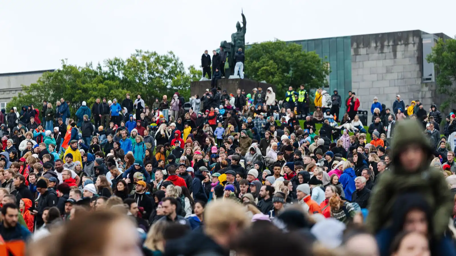 Myndaveisla: Lita­gleði og lög­regla á Tóna­flóði á Arnarhóli - Vísir