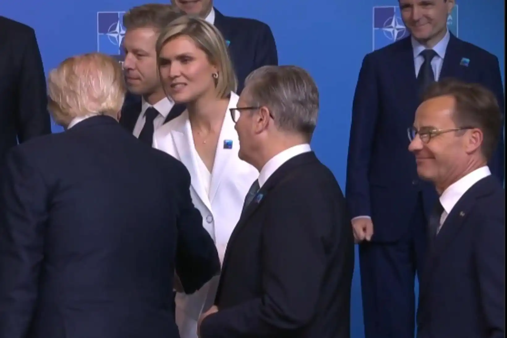 Myndskeið: Trump snarsneri sér að Kristrúnu - MBL.IS