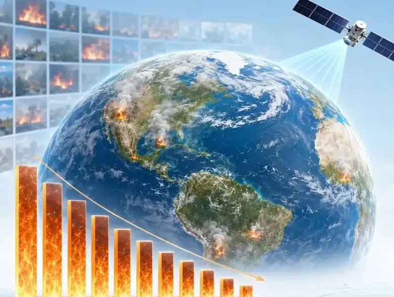 NASA segir að færri eldar séu nú en fyrir 100 árum
