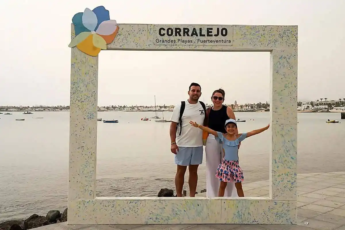 New selfie spot in Corralejo made from 100% recycled plastic