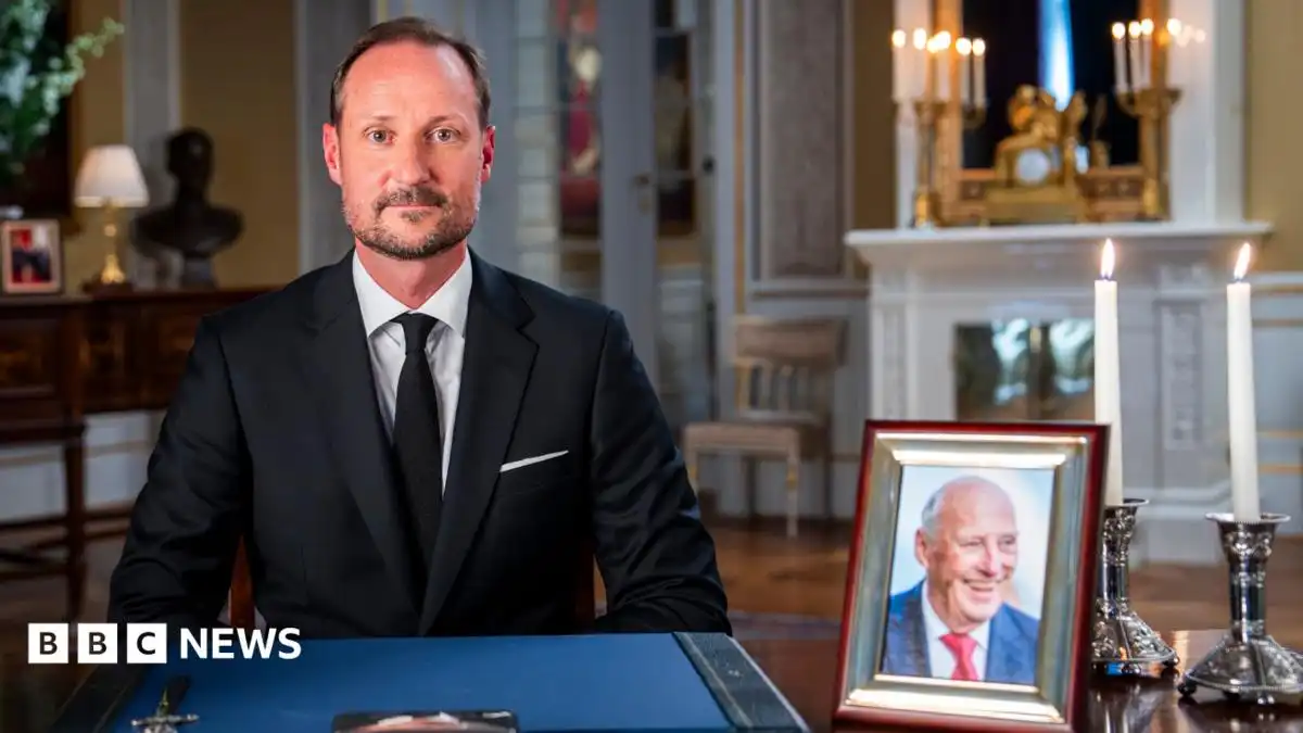 Norway's Haakon remembers 'my dear father' in first speech as king