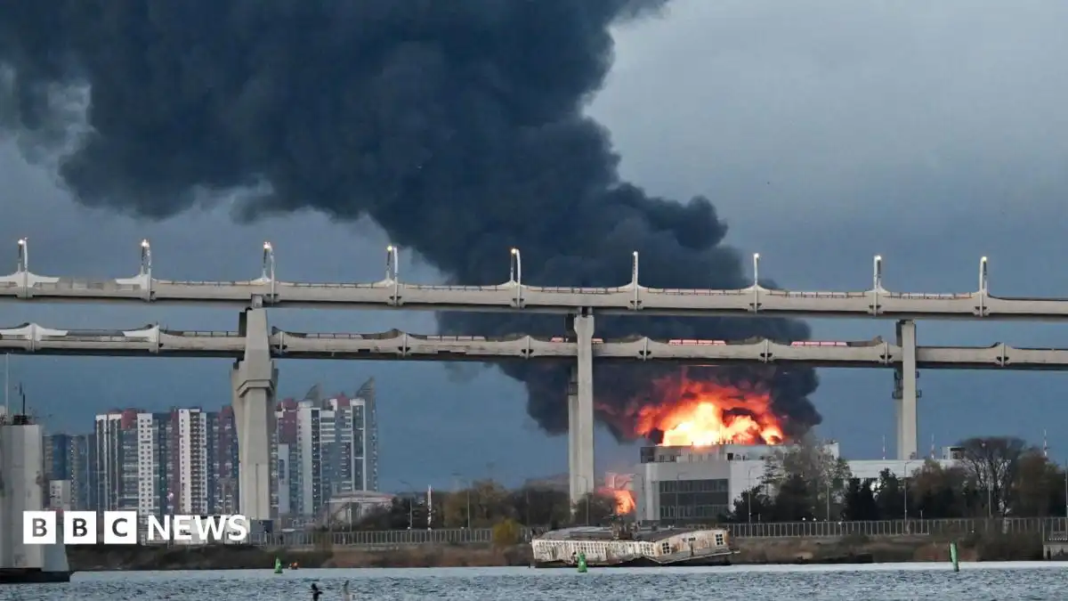 Oil facilities hit in deadly overnight attack on St Petersburg