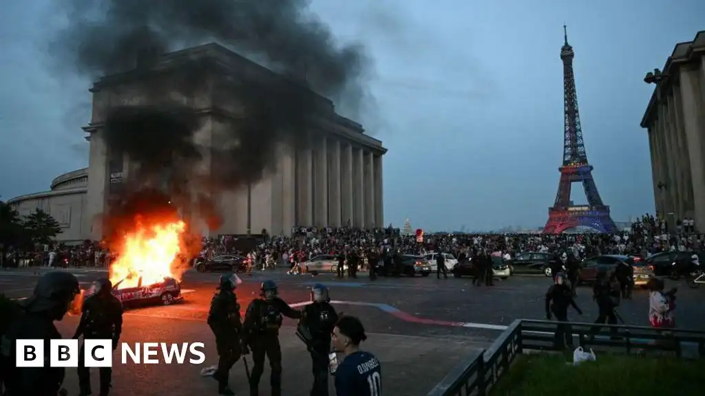 Paris riots: Hundreds arrested and dozens of police injured in France after Champions League final