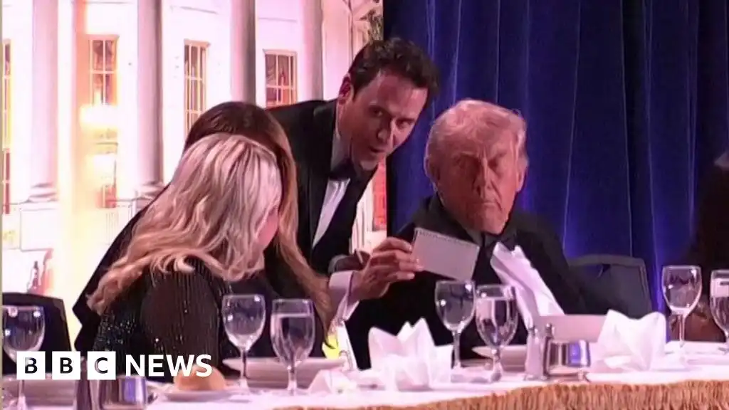 Performer describes locking eyes with Trump as they ducked for cover during shooting
