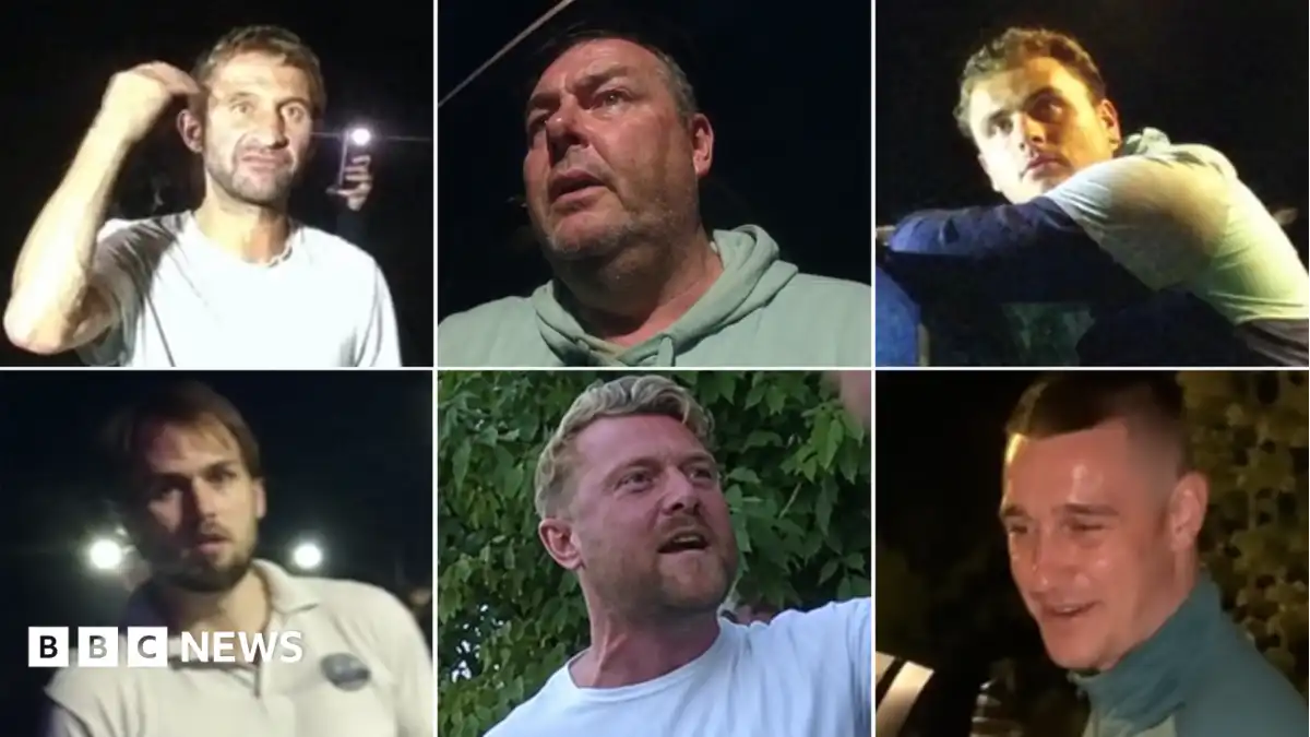Police appeal for information on six men over anti-migrant protest
