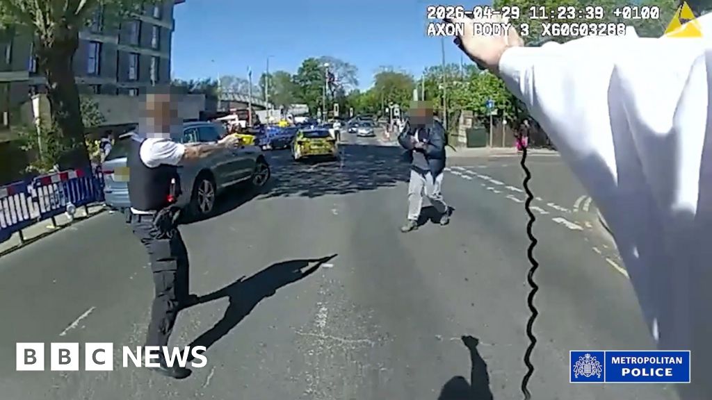 Police body cam shows moment Golders Green suspect Tasered