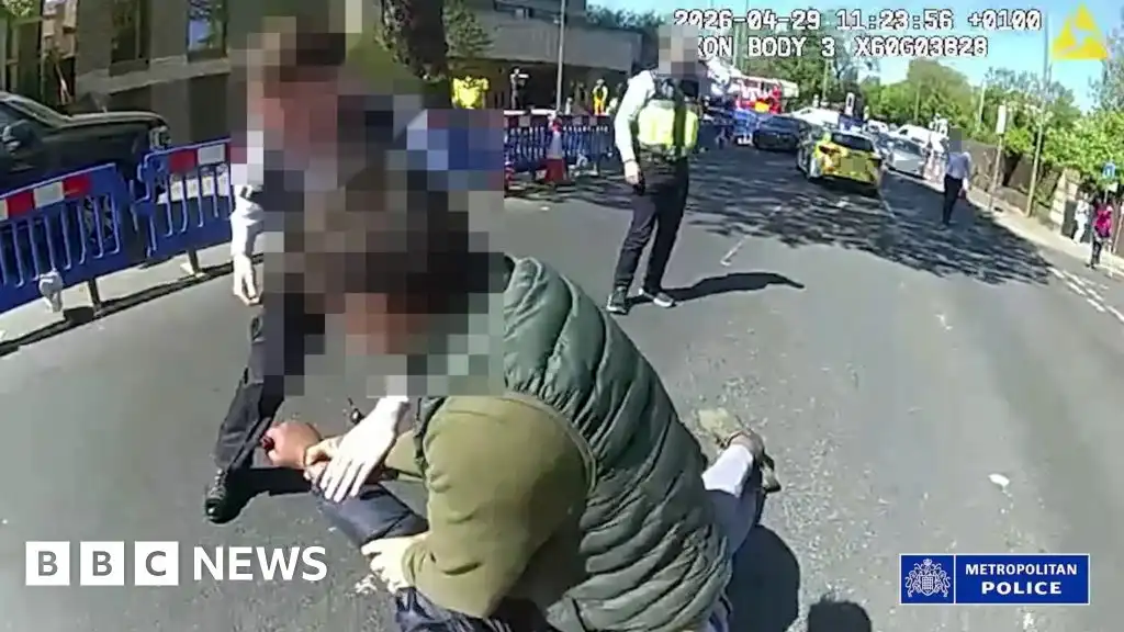 Police body cam shows moment Golders Green suspect Tasered