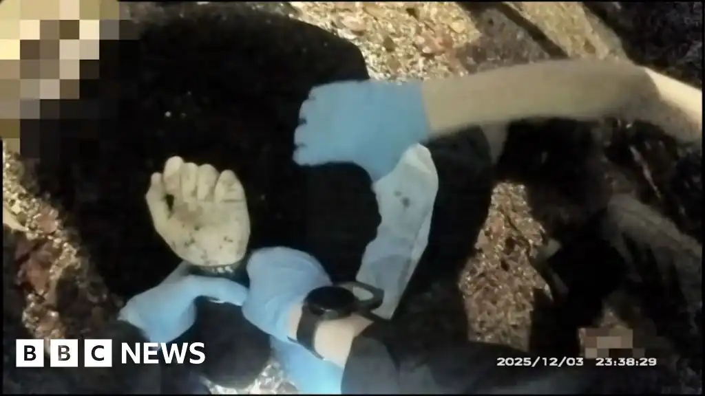 Police bodycam shows officers handcuffing Henry Nowak