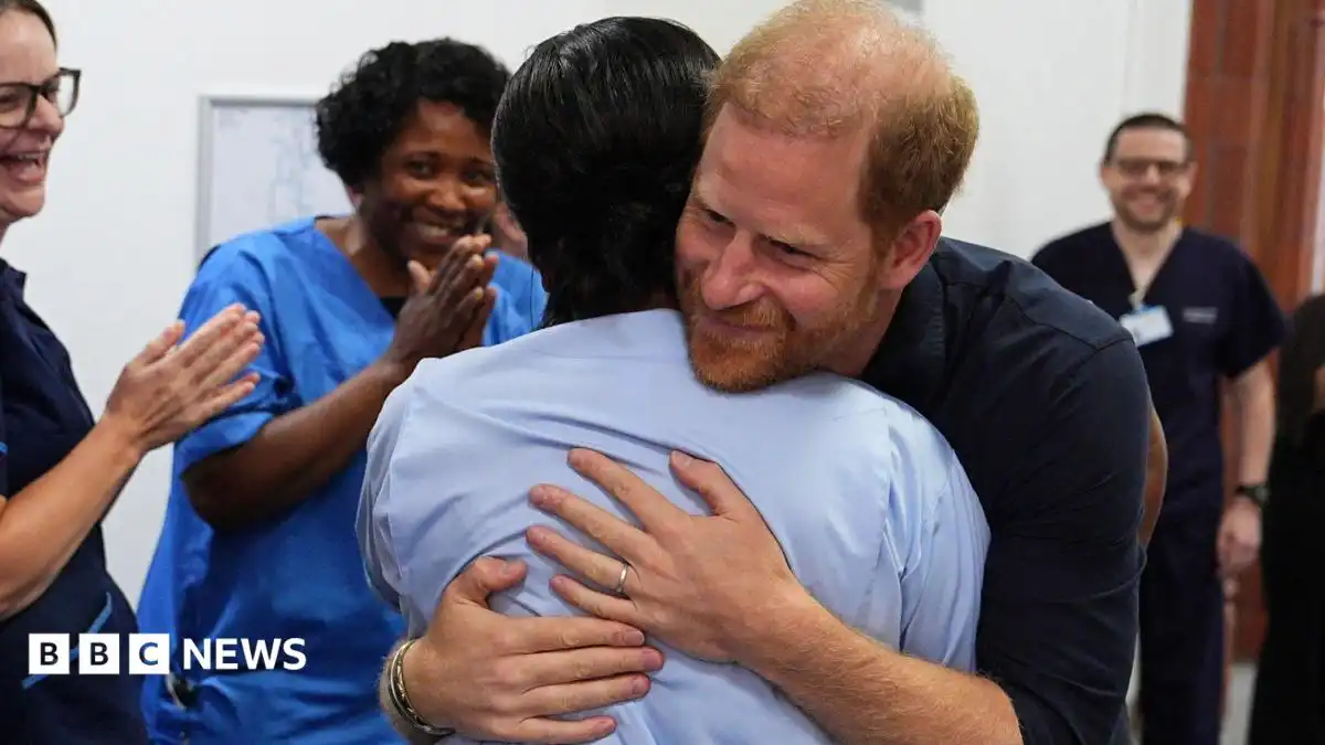 Prince Harry gets UK trip back on track with hospital visit