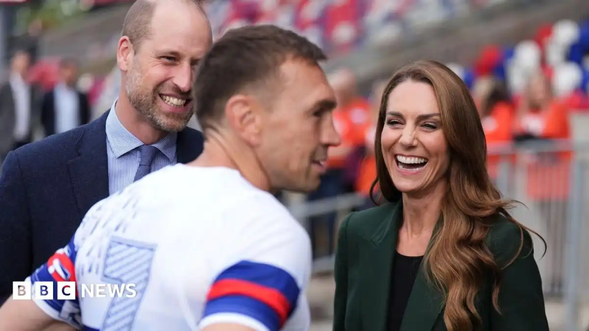 Prince William and Catherine's surprise visit to Kevin Sinfield's charity run