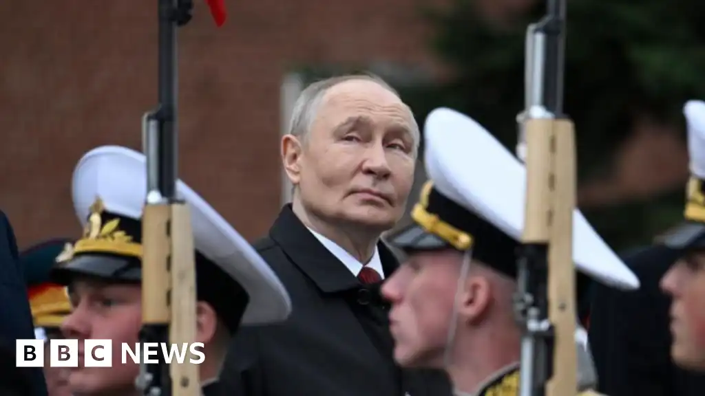 Putin denounces Nato at scaled back Russia's Victory Day parade