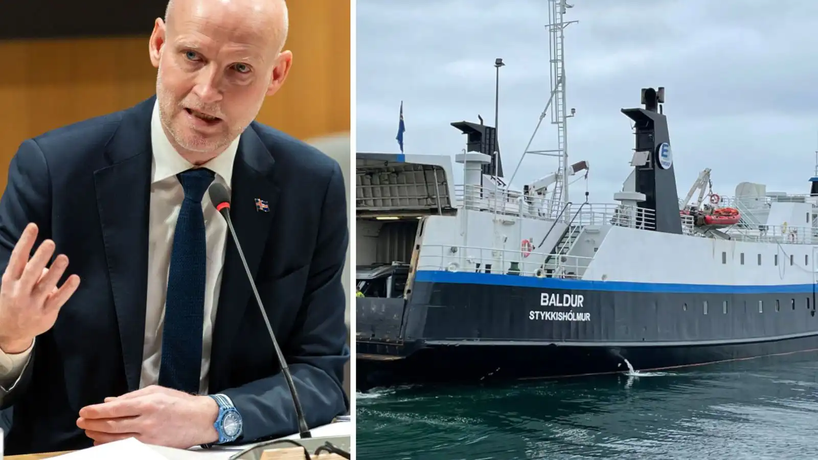 Ráð­herra vill varamótor Herjólfs til­tækan hér­lendis - Vísir