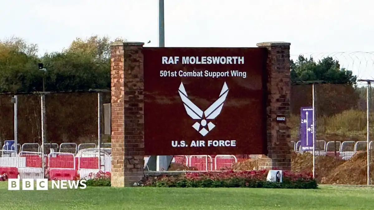 RAF Molesworth: Men arrested on suspicion of trespass at US base