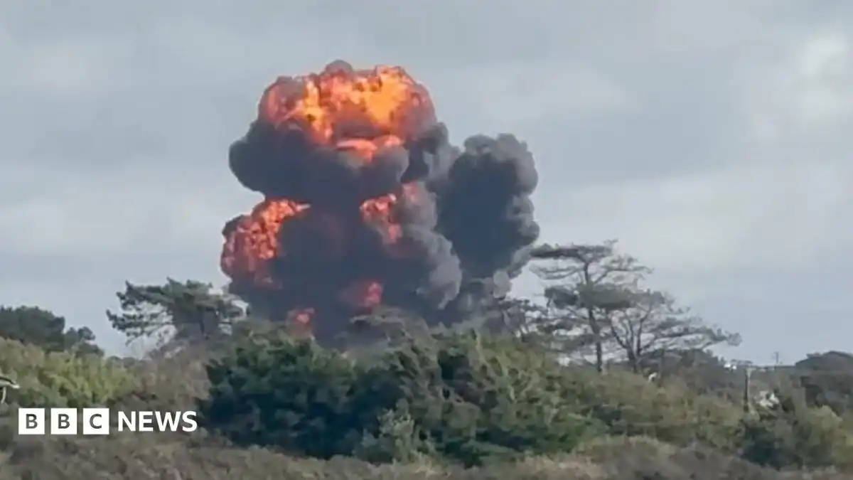 RAF Valley plane crash on Anglesey as two pilots eject