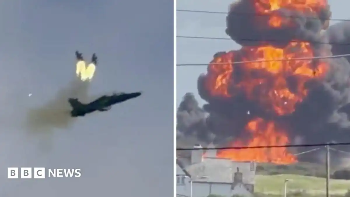 RAF Valley: What video footage tells us about training jet crash
