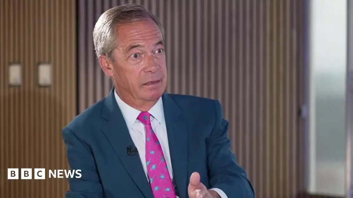 Reform up against 'complainants' society', Nigel Farage tells BBC