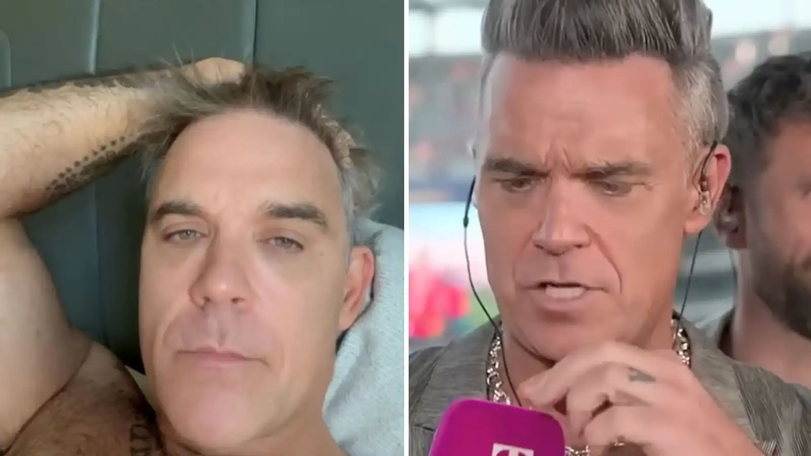 Robbie Williams út­skýrir dular­fulla hvíta efnið - Vísir