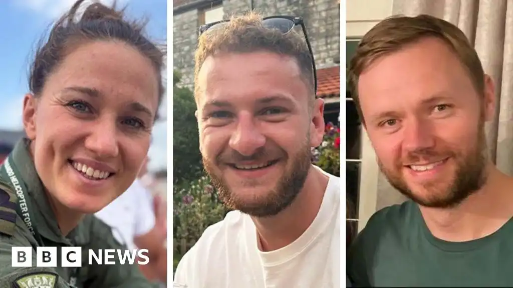 Royal Navy air crew killed in Devon helicopter crash named