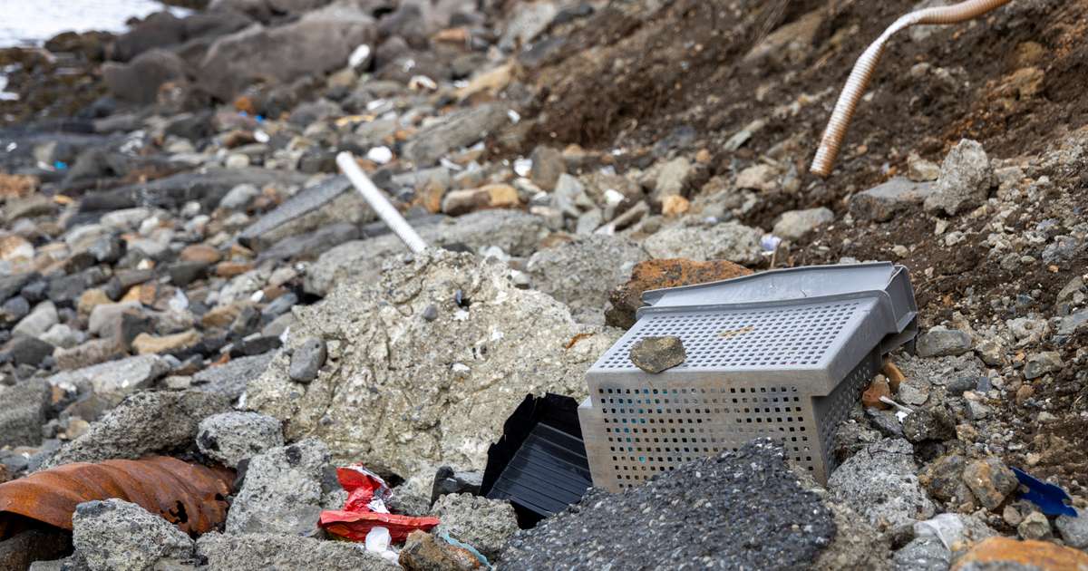 Rusl á víðavangi í Gufunesi